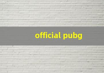 official pubg